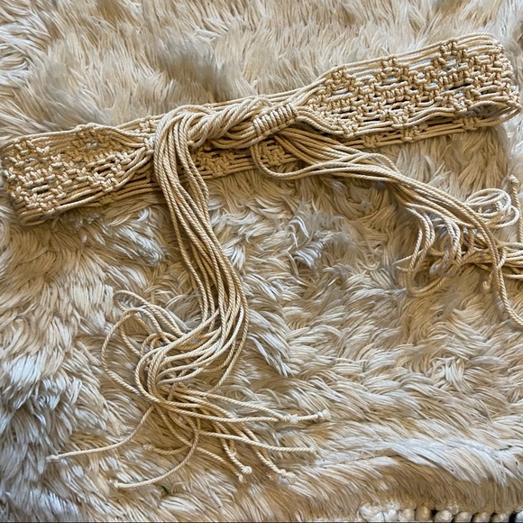 Vintage Accessories - Vintage macrame belt